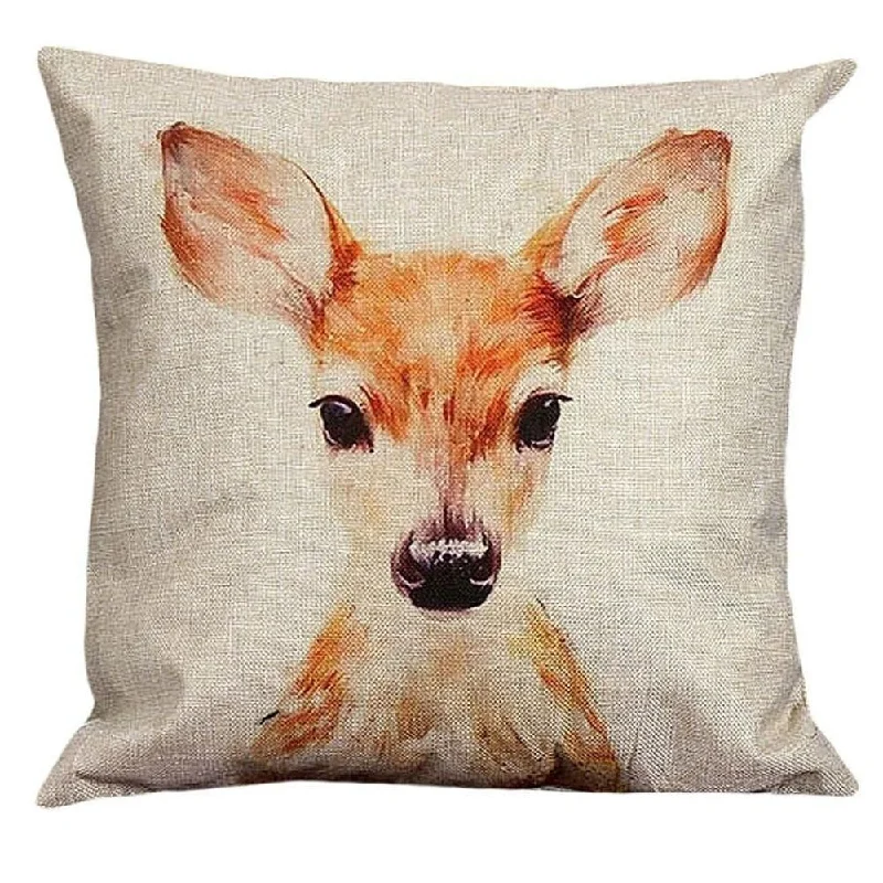 Cotton Linen Pillow Case Fawn 18 x 18