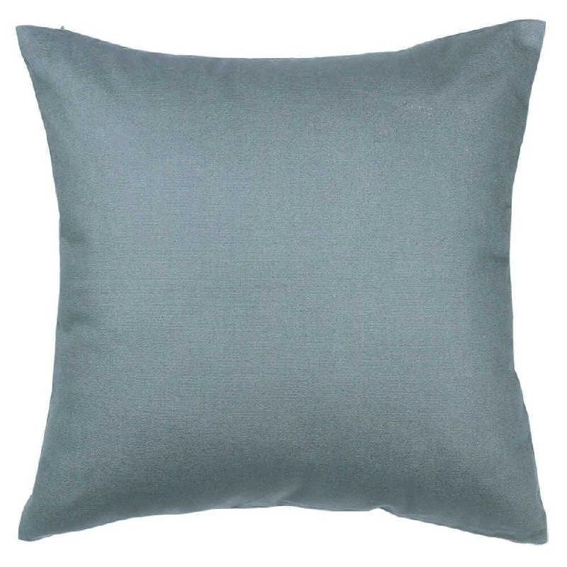 Cotton Linen Pillowcase Steel Gray Solid 18 x 18