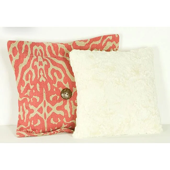 Cotton Tale Raspberry Dot 2-piece Pillow Set