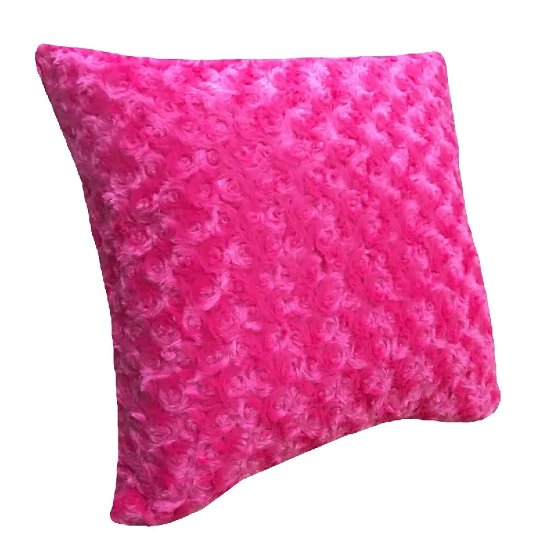 Cotton Tale Tula Hot Pink Faux Throw Pillow