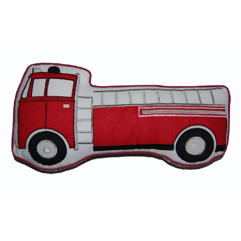 Decorative Classic Red Fire Truck Throw Pillow