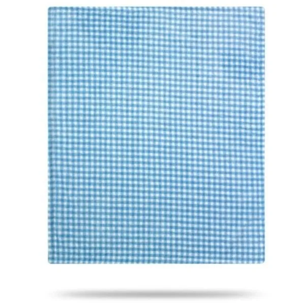 Denali Gingham Light Blue/Light Blue 30"x36" Baby Blanket