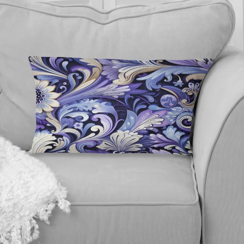 Designart "Purple Lavender Persian Paisleys III" Paisley Printed Throw Pillow