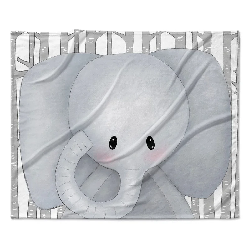 ELEPHANT FOREST Ultra Soft Baby Blanket By Kavka Designs - 40X30