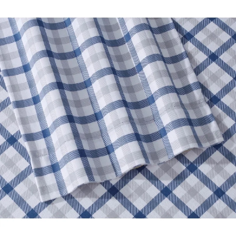 Flannel 200-GSM Solid or Printed Extra Deep Pocket Bed Sheet Set