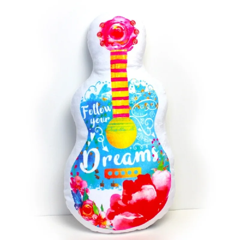 Follow Your Dreams' Ukulele Throw Pillow