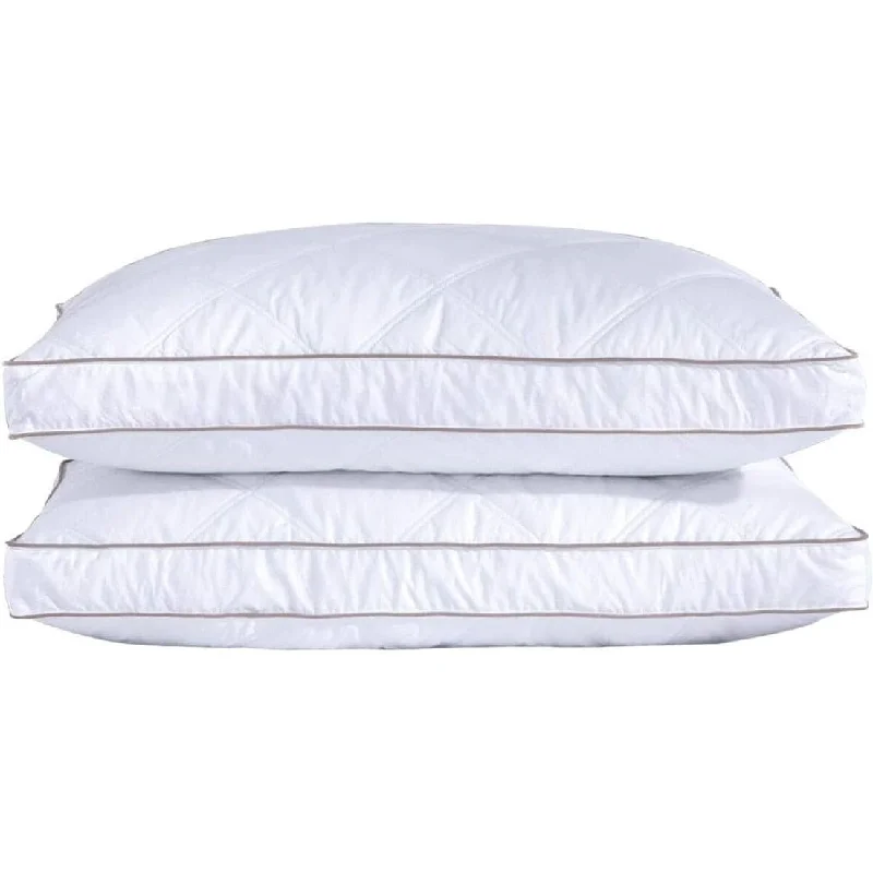 Goose Feathers and Down Pillow for Sleeping Gusseted Bed Hotel Collection Pillows