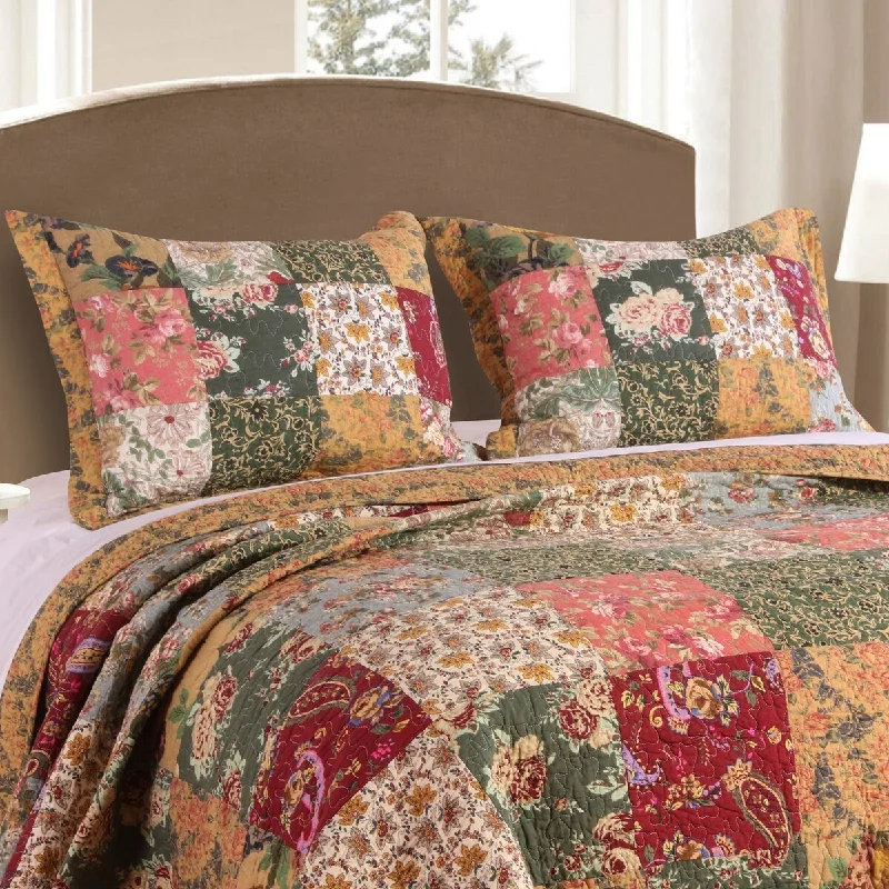 Greenland Home Fashions Antique Chic King-size Pillow Shams (Set of 2) - Multi