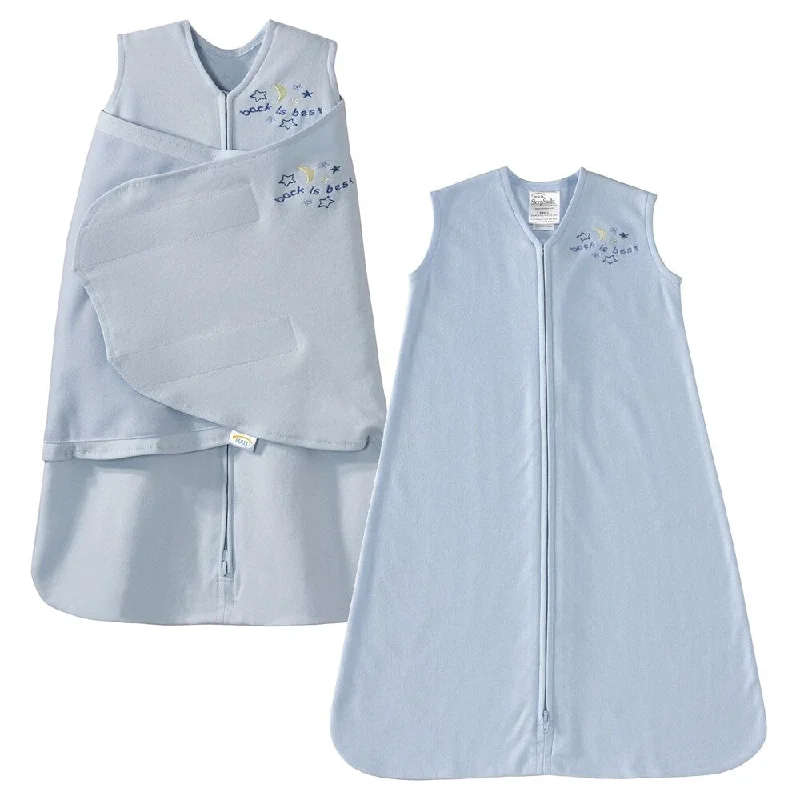 Halo Cotton Wearable Blanket Swaddle Set Small Blue