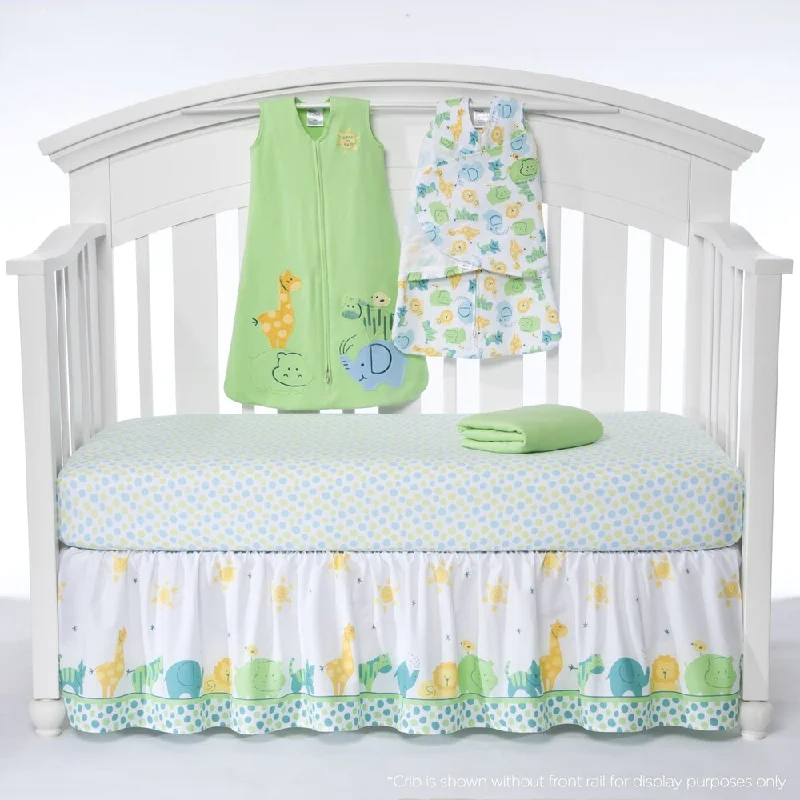 Halo SleepSack 'Serengeti Green' 5-piece Bumper-free Crib Bedding Set