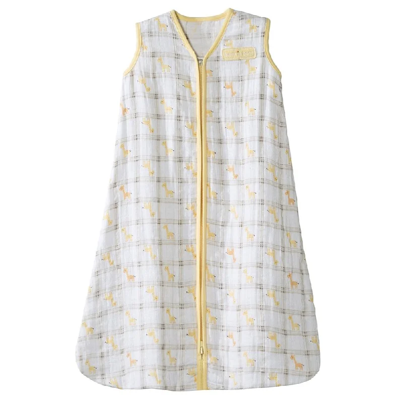 HaloYellow Giraffe SleepSack Cotton Muslin Wearable Small Blanket