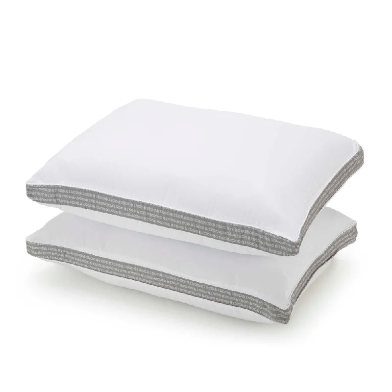 IZOD Umpire Stripe Standard White Garnetted Pillow Pack