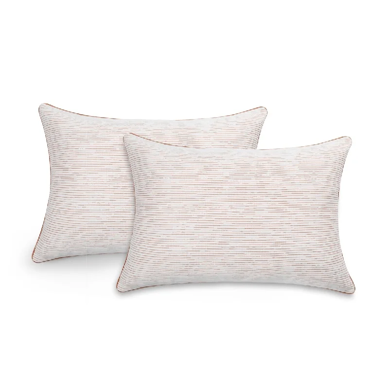 Kotter Home Beautyrest Copper Lux Memory Foam Cluster Pillows Set of 2 - White