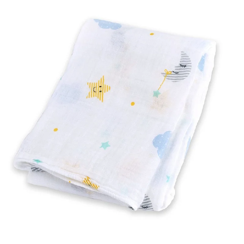 Lulujo Dreamland Baby Muslin Cotton Swaddling Blanket