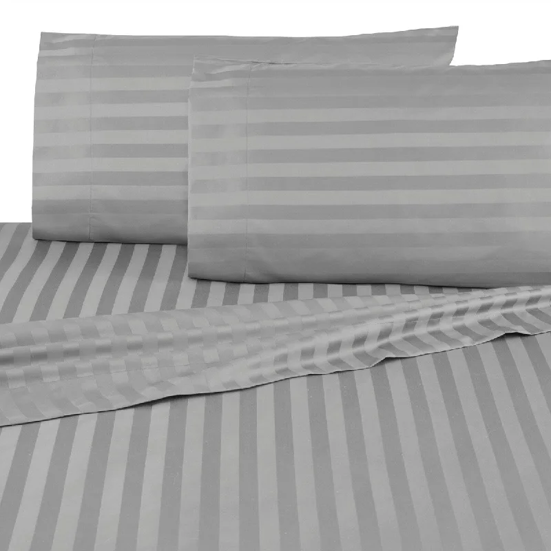 Martex 500 Thread Count Damask Stripe Egyptian Cotton Sheet Set