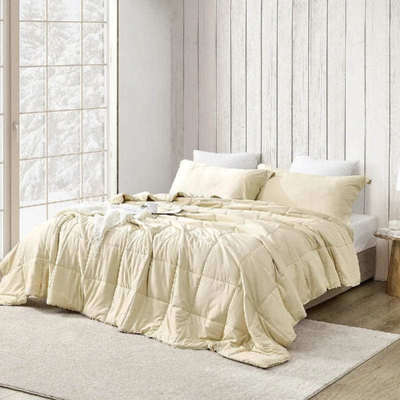 Menopleasing - Coma Inducer® Oversized Cooling Comforter Set - Bleached Sand