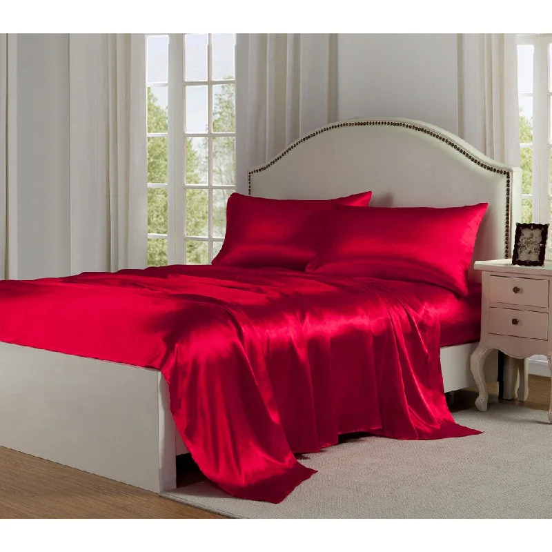 Miss Behave®.Charmeuse Satin Bed Sheet Set