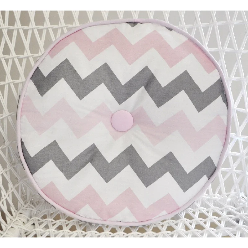 My Baby Sam Pink Chevron Throw Pillow