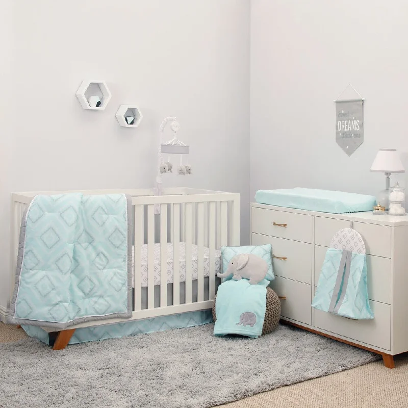 NoJo The Dreamer Collection 8pc Crib Bedding Set Mint