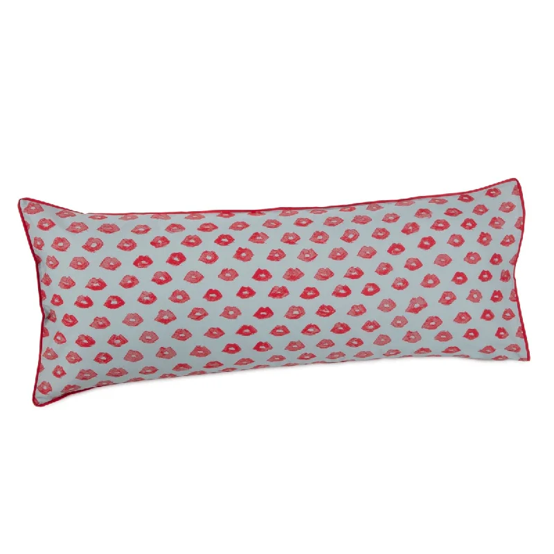 Novogratz by Utica Painted Lips Red Body Pillow