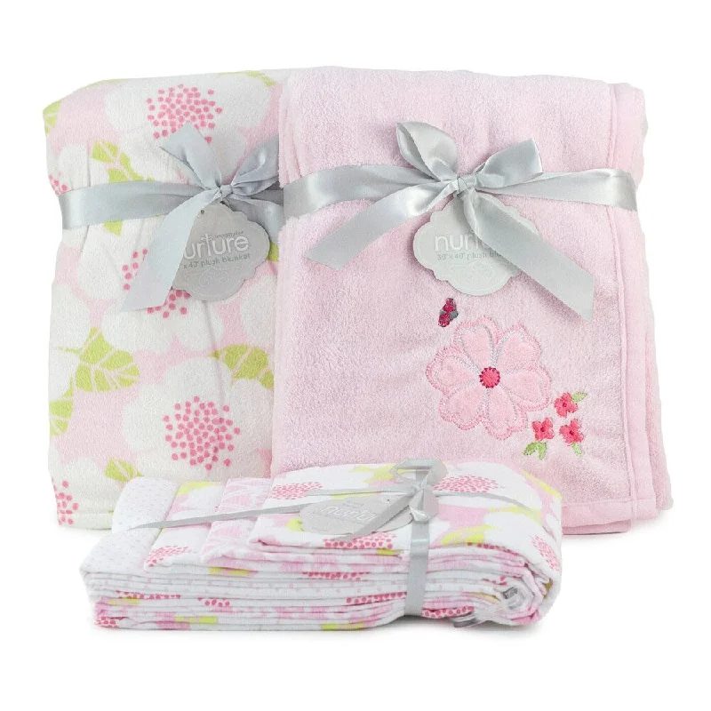 Nurture Imagination Garden District Minky Blanket Bundle