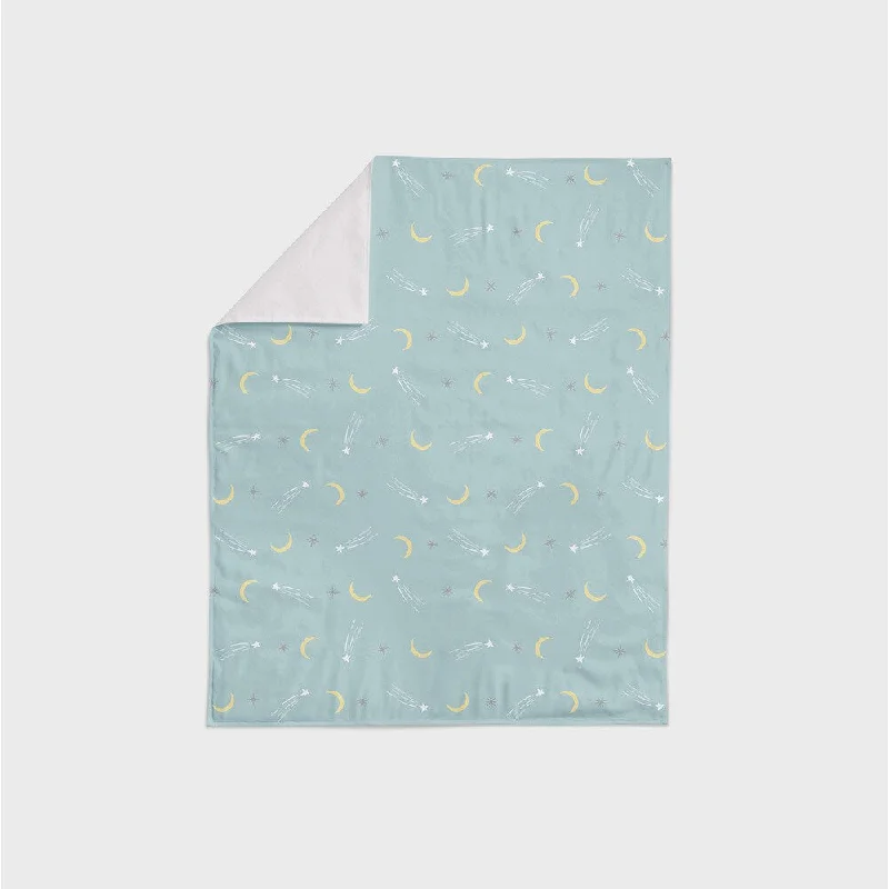 Oliver Gal Signature Collection 'Sheep & Moon Stars' Printed Minky Blanket