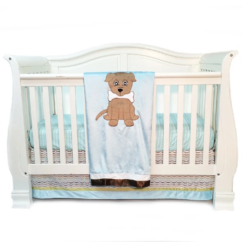 One Grace Place Puppy Pal Infant 3-piece Crib Bedding Set