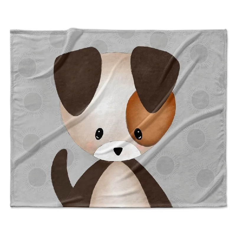 PUPPY GREY Ultra Soft Baby Blanket By Kavka Designs - 40X30