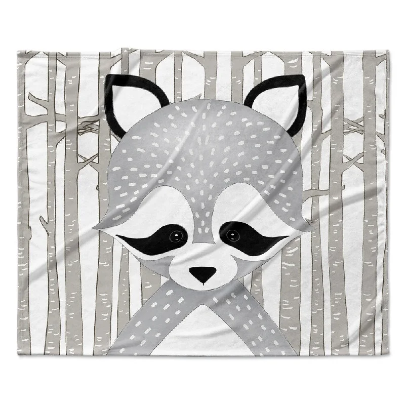 RACOON FOREST Ultra Soft Baby Blanket By Kavka Designs - 40X30