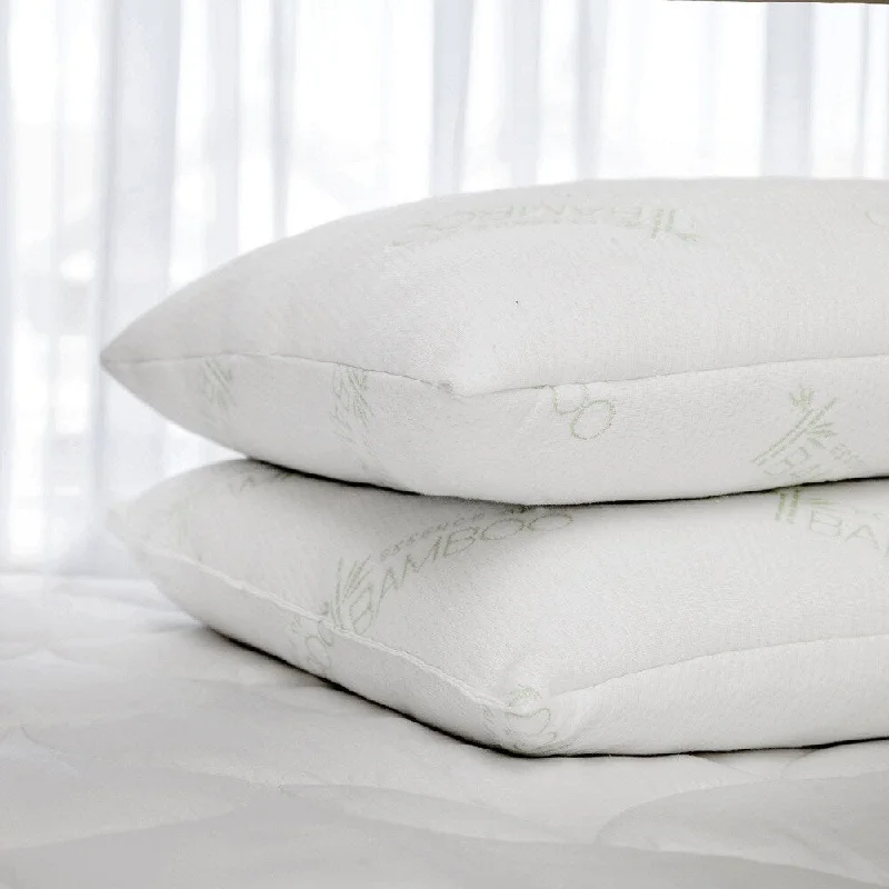 Slumber Shop Rayon from Bamboo and Polyester Cover with Natural Latex Plus Jumbo-size Pillow