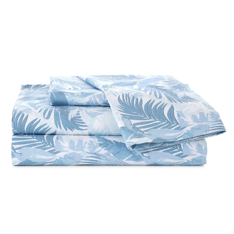 Southern Tide Palma Queen Blue Sheet Set