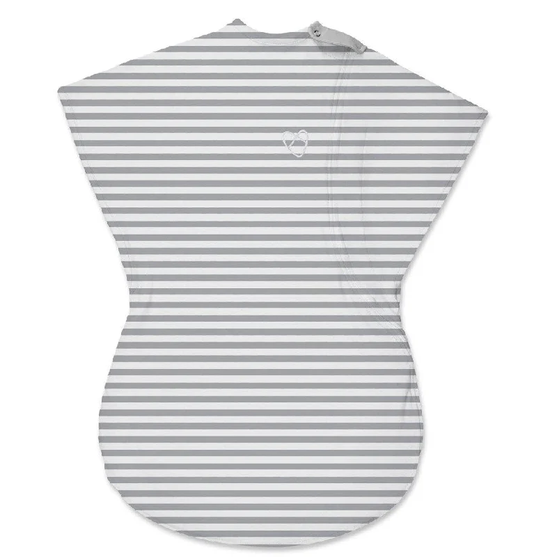 Summer Infant ComfortMe Grey Stripe Cotton Small Wearable Blanket