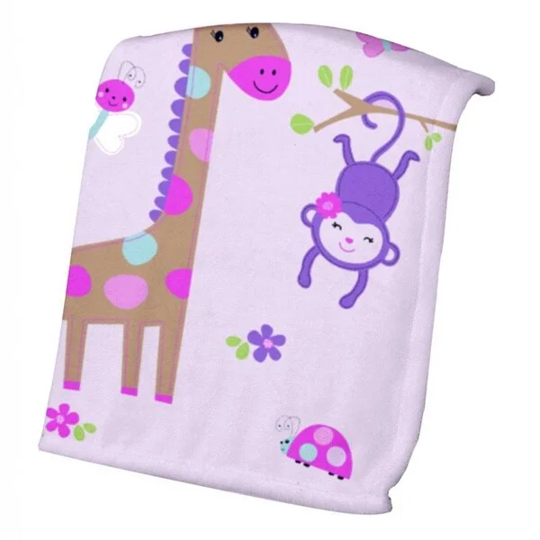 Summer Infant Girls Luxury Plush Blanket in Pretty Pals