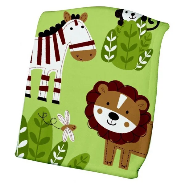 Summer Infant Luxury Plush Blanket in Jungle Buddies