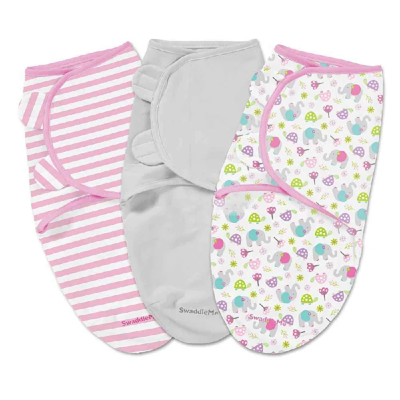 Summer Infant SwaddleMe Ellie Flowers Multicolor Cotton Small Blankets (Pack of 3)