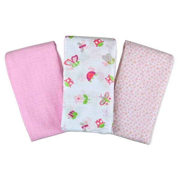 Summer Infant SwaddleMe Muslin Blanket in Butterflies (3 Pack)