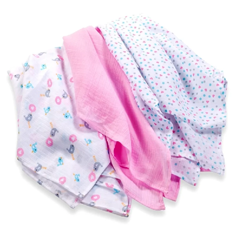 Summer Infant SwaddleMe Muslin Blanket in Love Tweets (3 Pack)