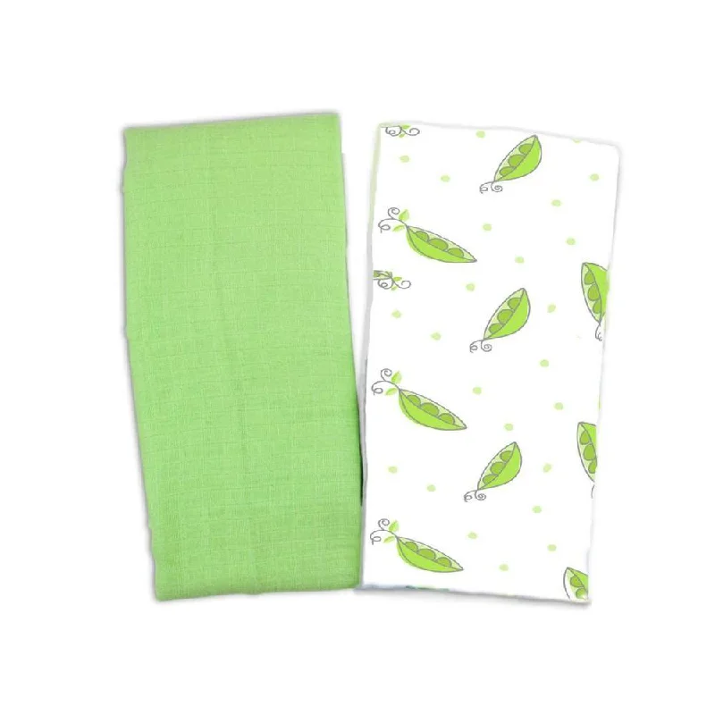 Summer Infant SwaddleMe Muslin Blanket in Sweet Pea/Sage (Pack of 2)