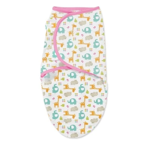 Summer Infant SwaddleMe Pink Cotton Jungle Original Blanket