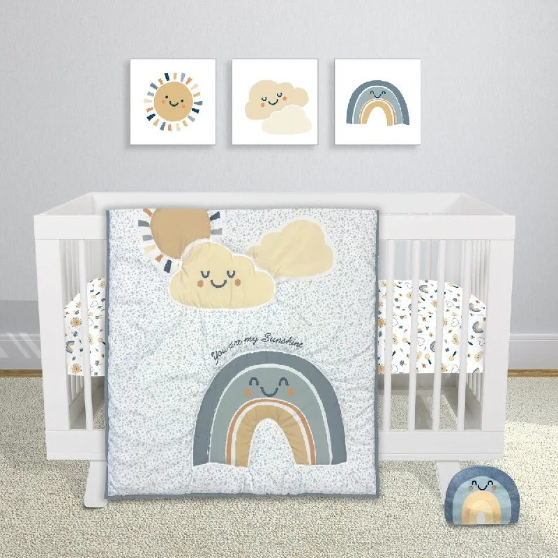 Sunshine and Rainbows 4 Piece Crib Bedding Set by Sammy & Lou