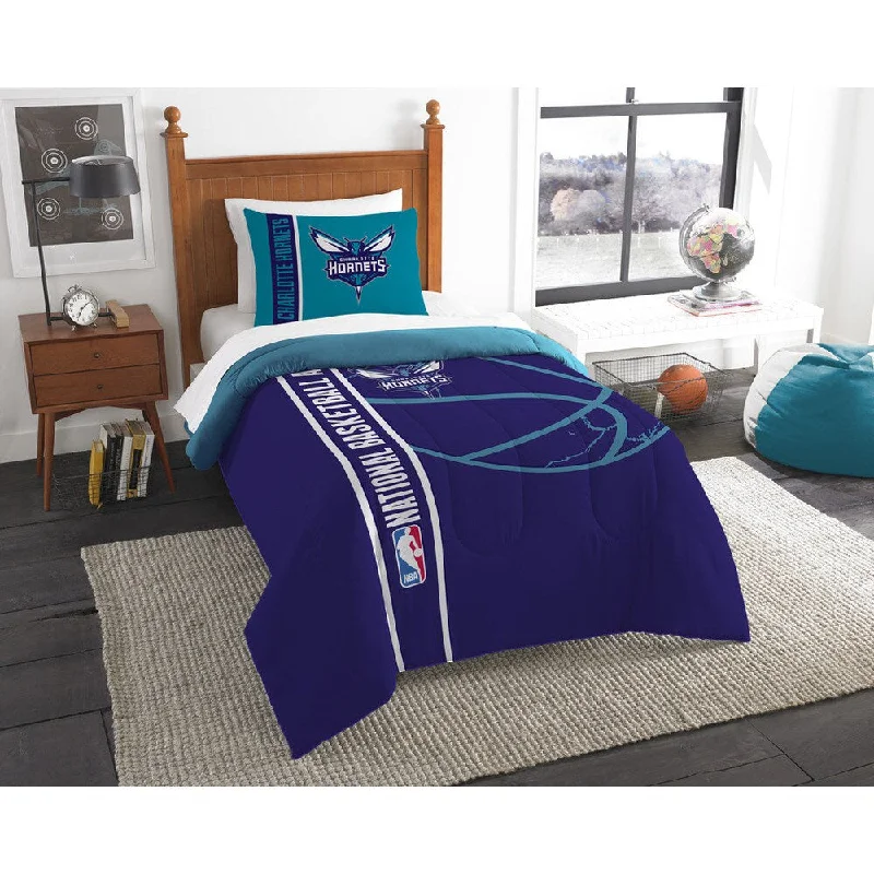 The Northwest Company NBA 862 Hornets Twin Printed Comforter Set