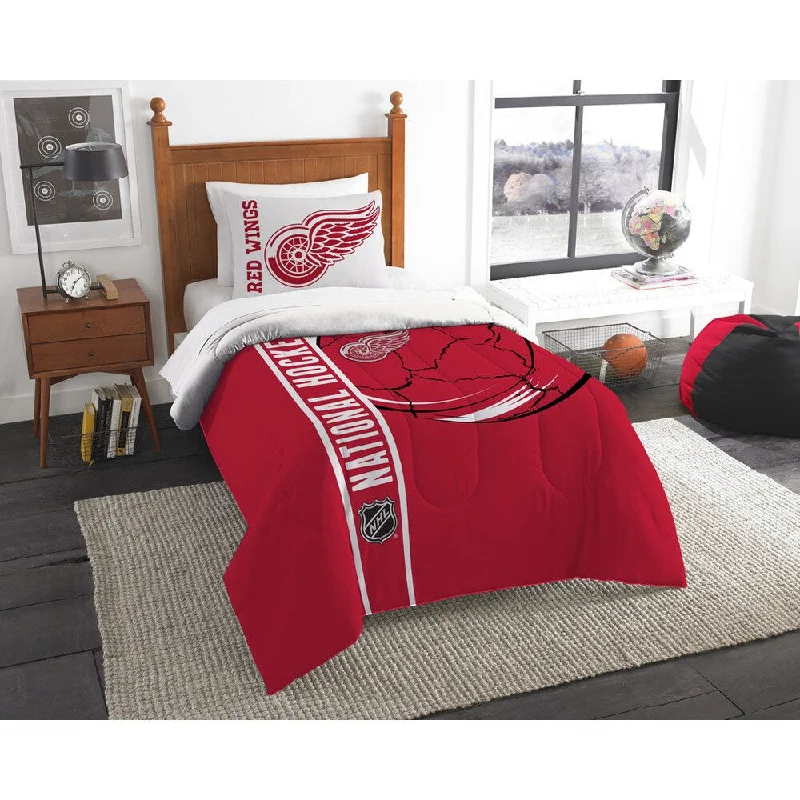 The Northwest Company Official NHL Detroit Red Wings Twin Applique 2-piece Comforter Set