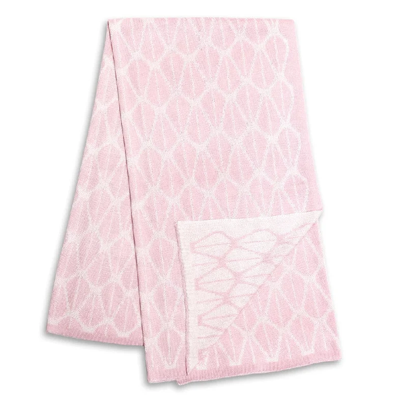 The Peanut Shell Pink and White Reversible Blanket