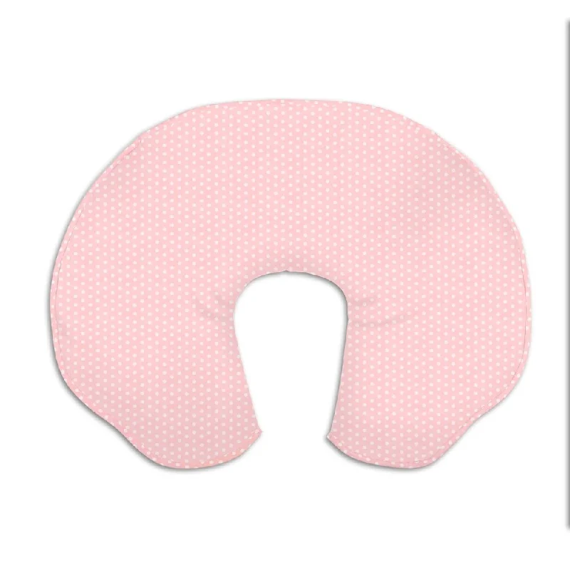 The Peanutshell Light Coral Dot Nursing Pillow Cover