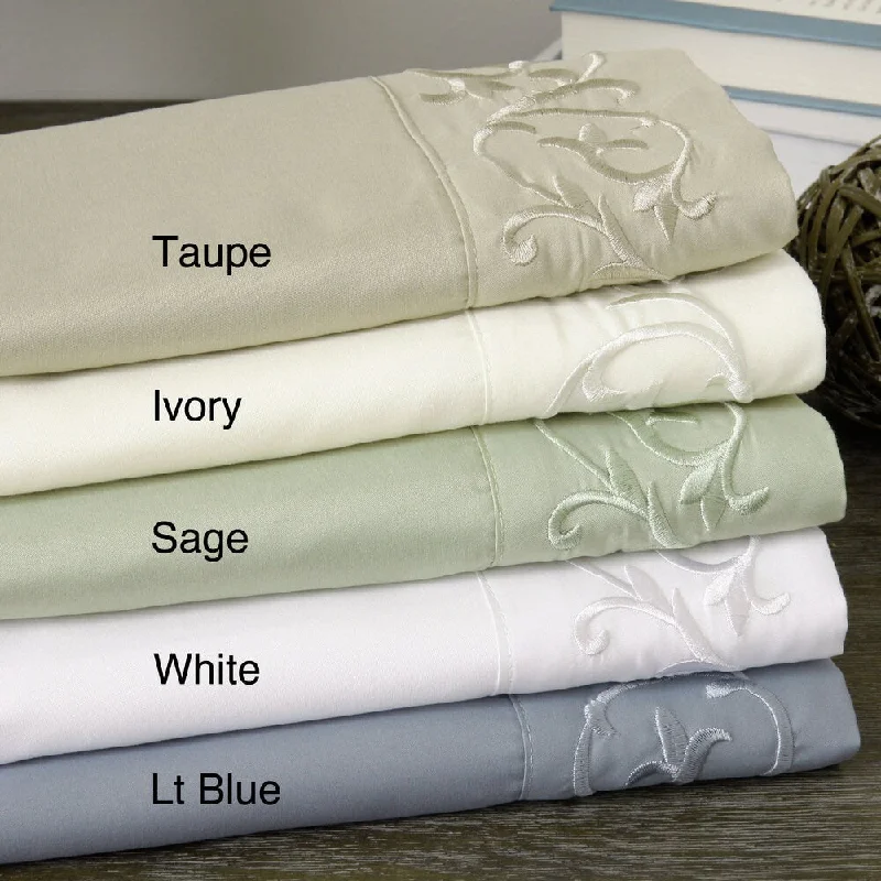 Verona Scroll Embellished Sheet Set