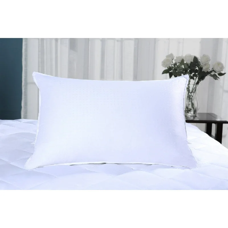 White Duck Down All Position Sleeper Single Pillow, 400 Thread Count, King,