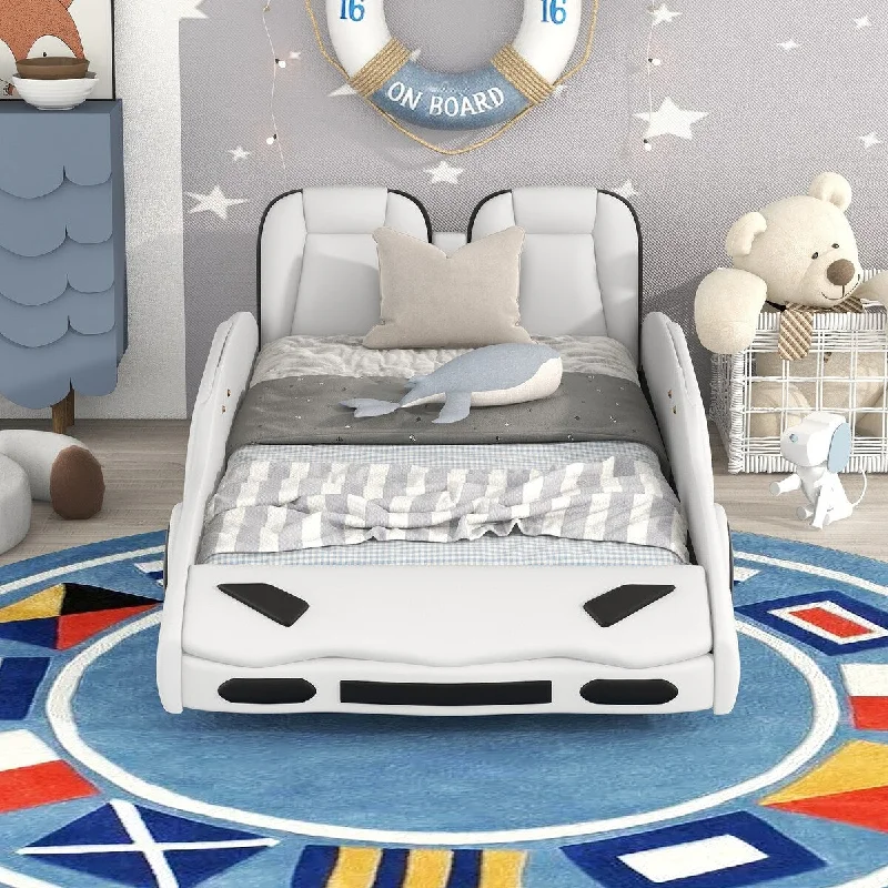 White Pine Twin Race Car Bed