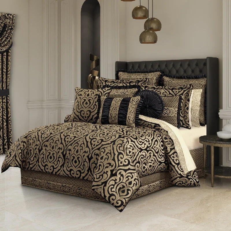 Bolero Black And Gold Comforter Set