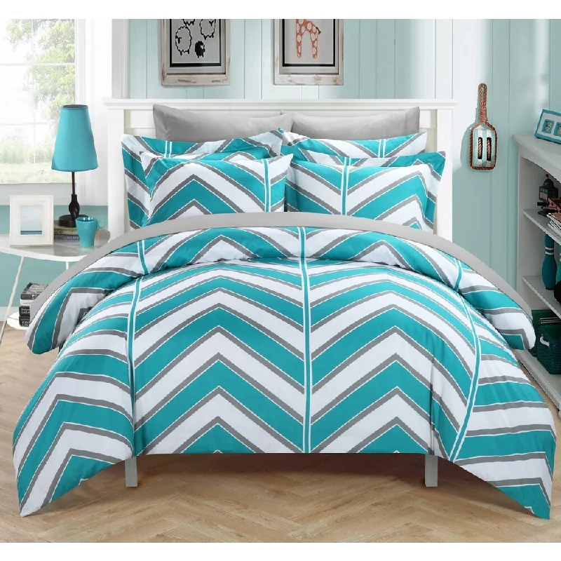 Chic Home Dallas Aqua 3-piece Duvet Cover Set