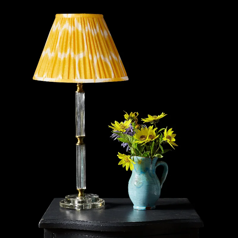 Keneggy table lamp with clear glass tube